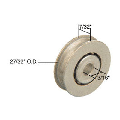 Roller (Grooved) - Sliding Windows, Steel Ball Bearing - Steel *DISCONTINUED*