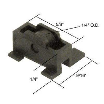 Roller Assembly (Flat) - Sliding Windows, Nylon (offset guide) *DISCONTINUED*