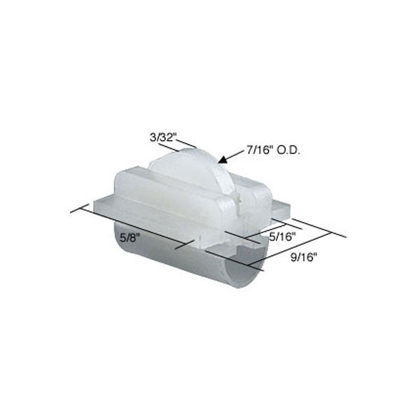 Roller Assembly (Flat) - Sliding Windows, Nylon