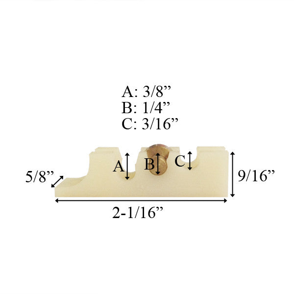 Roller, Plastic Housing, Sliding Window, 3 Postion C100