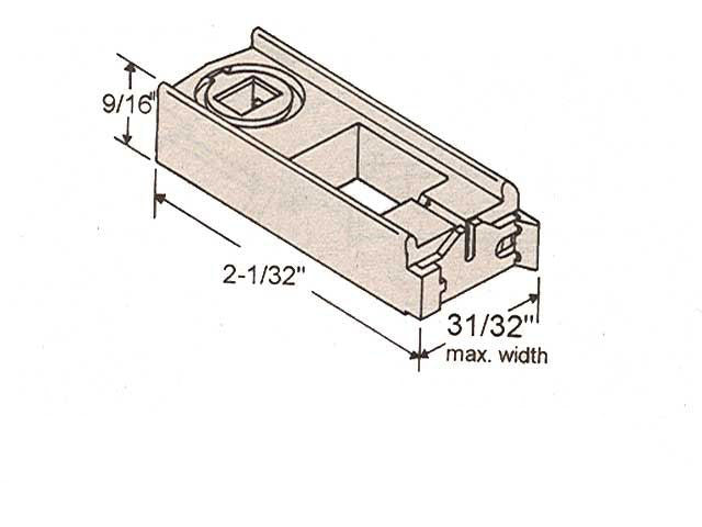 Pivot Lock Balance Shoe, Tilt Window, Small, White Cam