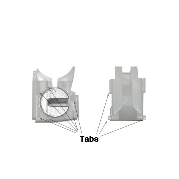 Pivot Lock Shoe, New Style w/o Tabs Certainteed - White *DISCONTINUED*