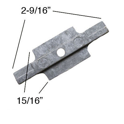 Pivot Bar, 2-9/16 Thermalgard Tilt Window - Zinc Die Cast
