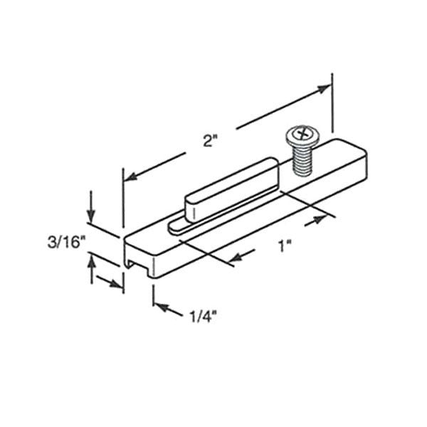 Pivot Bar, 2 inch Keller Tilt Window - Zinc Die Cast