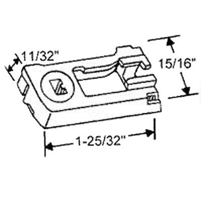 Pivot Bar, 2 inch Keller Tilt Window - Zinc Die Cast