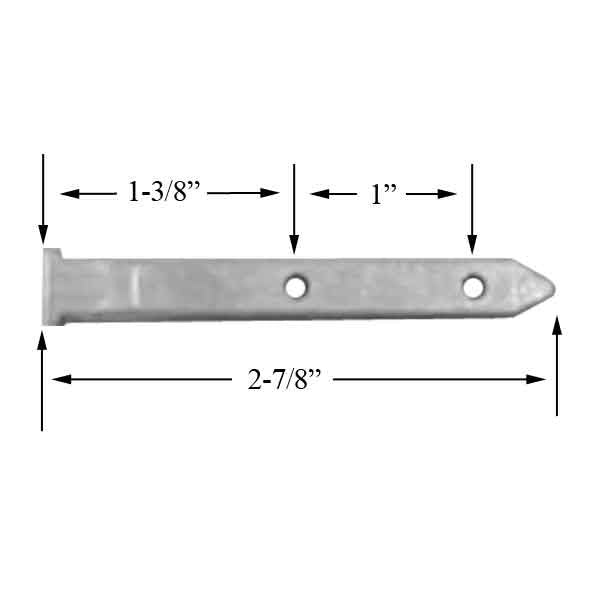 Pivot Bar, 2-7/8", 2 Hole, Die-Cast Zinc *DISCONTINUED*