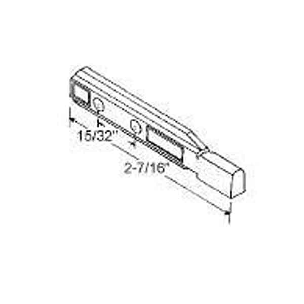 Pivot Bar, 2-7/16", 2 Hole, Right or Left Hand, Zinc Die-Cast