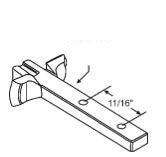 Pivot Bar, Tilt Window, 2-1/2 Zinc Die Cast
