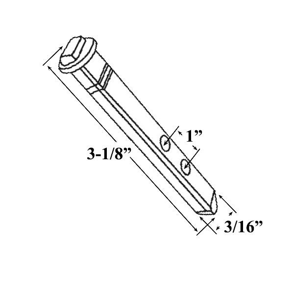 Alside 3-1/8 Inch Pivot Bar for Vinyl Tilt Windows