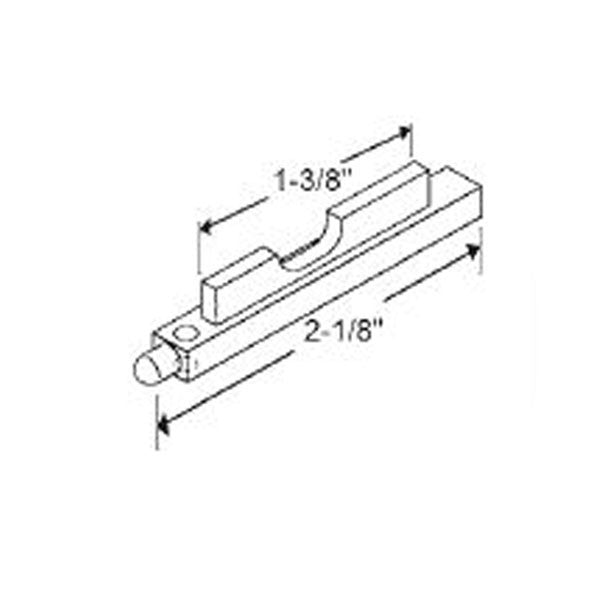 Spring Loaded Better Bilt Tilt Window, 1 Hole Pivot Bar, 2-1/8", - Diecast