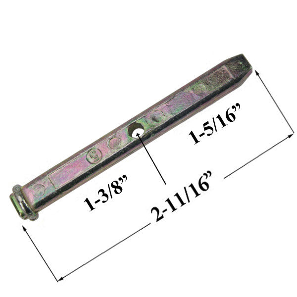 Pivot Bar, 2-11/16 Alside Tilt Window - 1 hole Zinc Die Cast *DISCONTINUED*