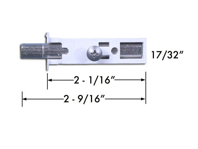 Pivot Bar, w/ Housing, Tilt Window, 2-1/2 Steel *DISCONTINUED*