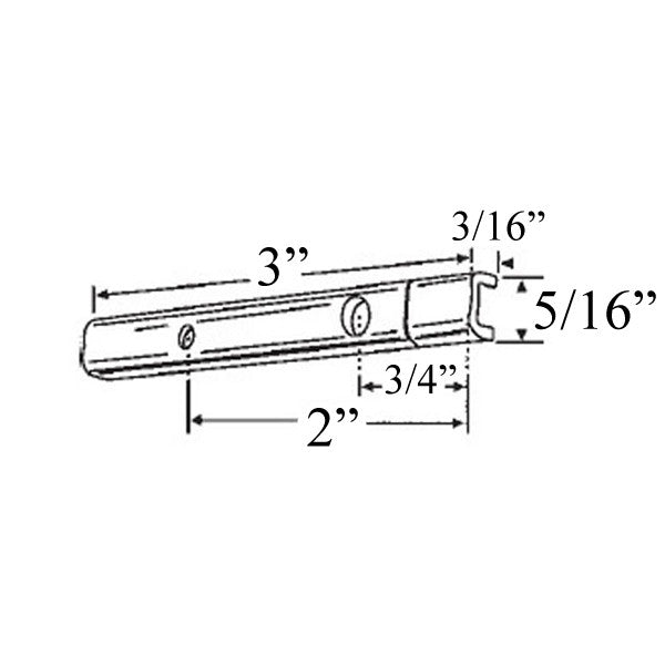 Pivot Bar, 3 inch Length, Universal Design