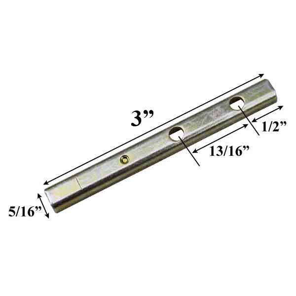 Pivot Bar, 3", 2 Hole, Stamped Steel