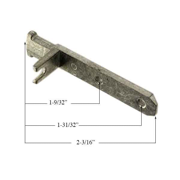 Pivot Bar, T-Head, Quick Tilt, 2-3/16", Zinc Die-Cast