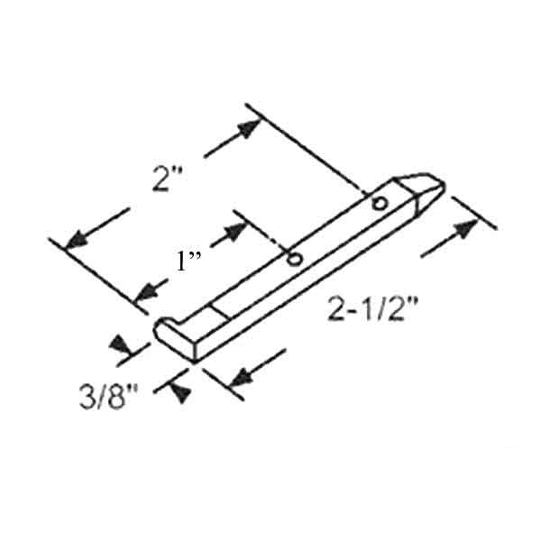 Pivot Bar, 2-1/2", 2 Hole - Die Cast