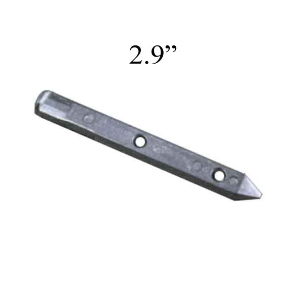 Pivot Bar 2.9", 2 Holes, Round Head, Zinc Die Cast
