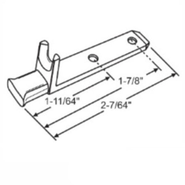 Pivot Bar, L-Shaped, 2-1/8", 2 Hole, Die Cast
