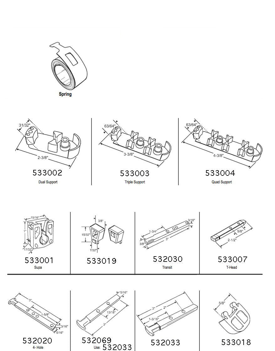 Pivot Lock Shoe, Small 15/16 Fits 1 inch Pocket
