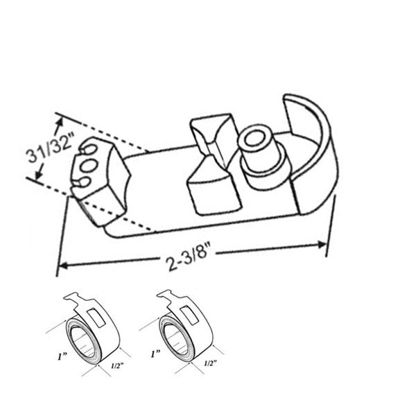 Support Cover, Dual Coil Spring, 1 inch Pocket - White