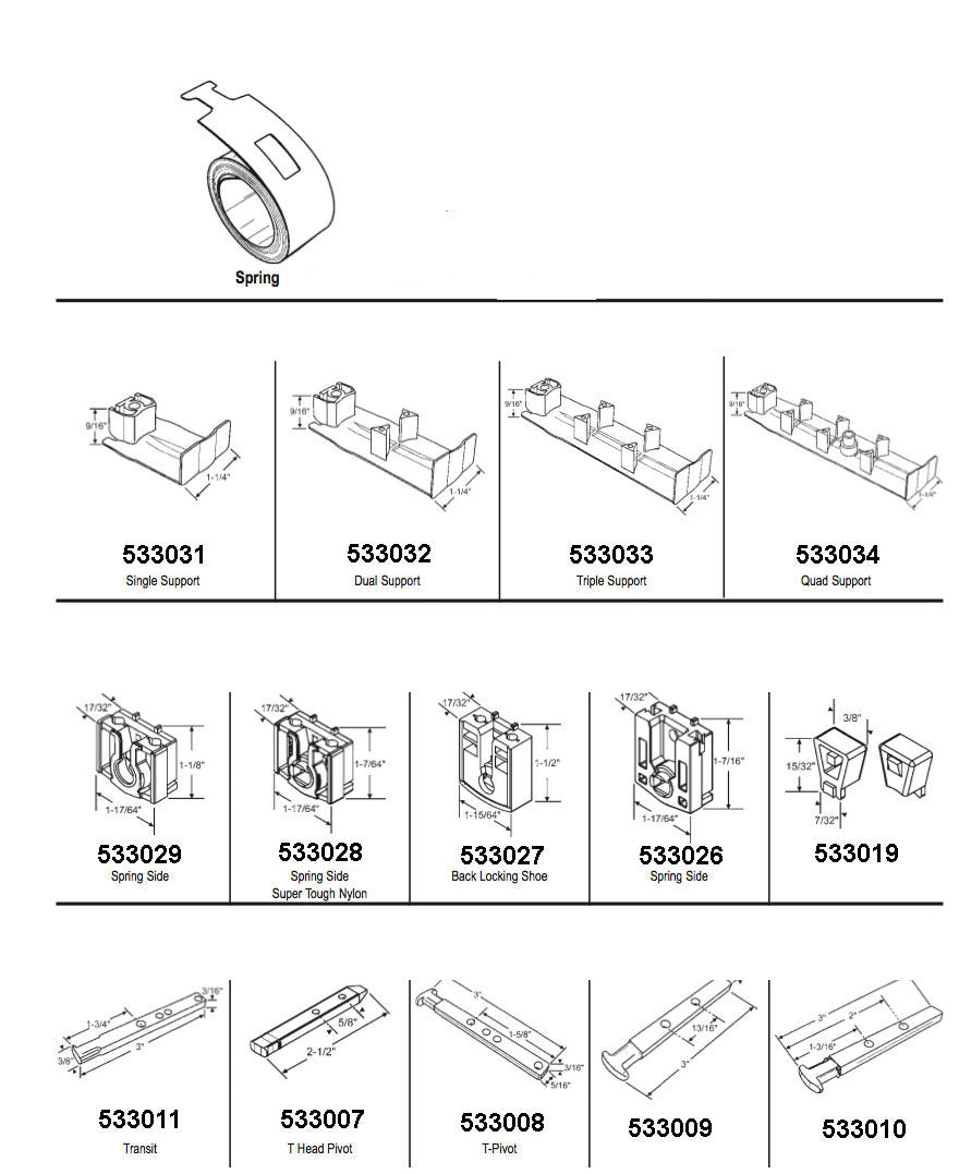 Coil Spring 1/2 inch Constant Force, 4.5 Pound 1-1/4 Universal