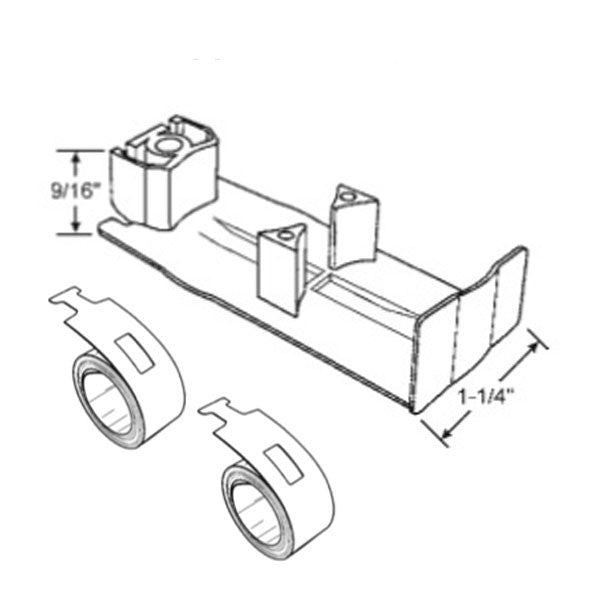 Support Cover, Dual Coil Spring, 1-1/4 Pocket - White