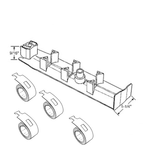Support Cover, Quad Coil Spring, 1-1/4 Pocket - White