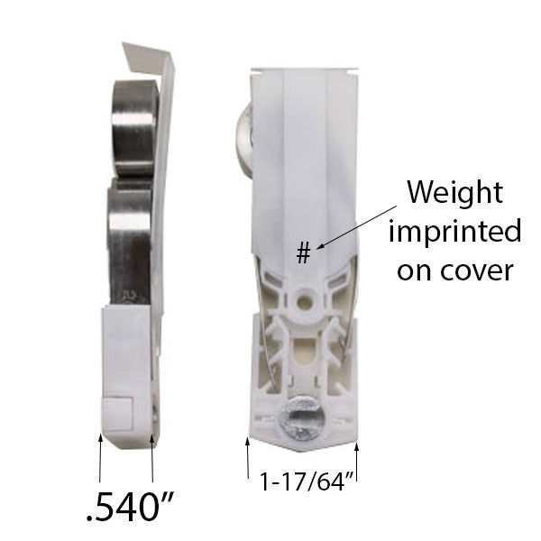 Quick Tilt Constant Force Balance .540 Carrier, Tandem Coil