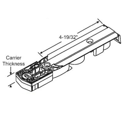 Quick Tilt Constant Force Balance .540 Carrier, Triple Coil