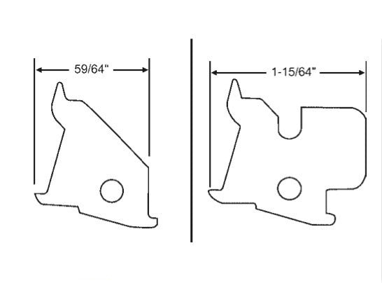 Mounting Bracket, Small 59/64 - White