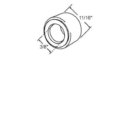 Support Bushing for Center of Coil Spring - White