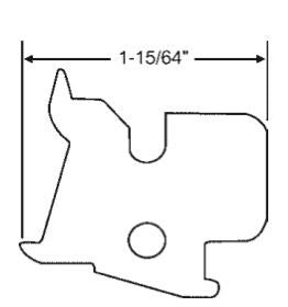 Mounting Bracket, Large 1-15/64 - White