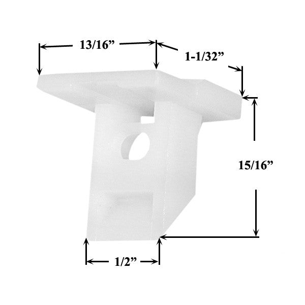 Pennco Top Sash Guide, Plastic for 60 Series Balances