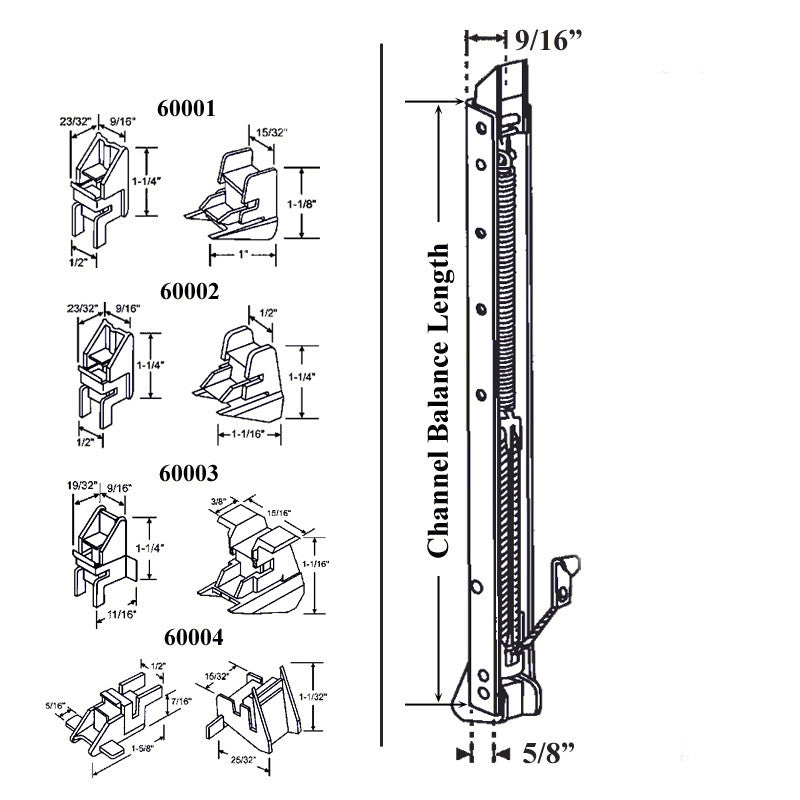 Top Shoe Bracket for Channel Balance