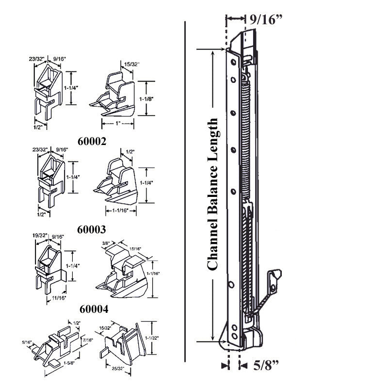 Bottom Shoe Bracket for Channel Balance - 538359