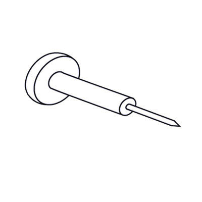 1-1-4 inch Window Grid Retainer Pin - Clear Plastic