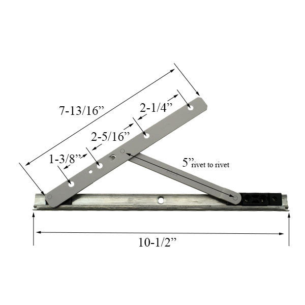 High Performance Concealed Casement Hinge - Upper Right