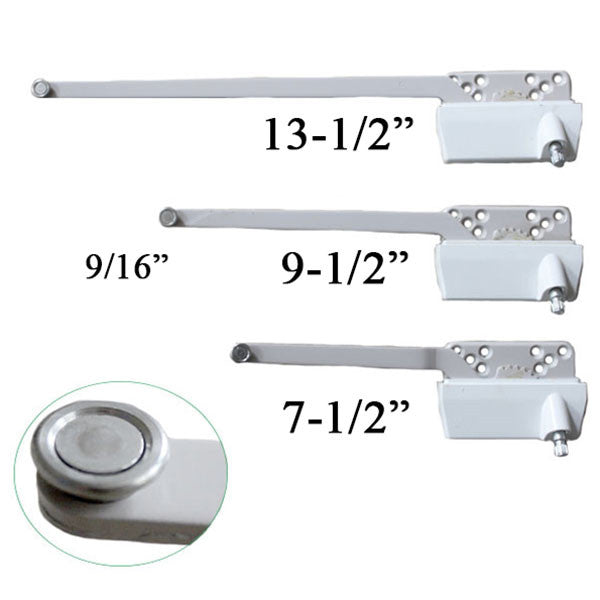 Truth Traditional 7-1/2" Straight Offset Arm, Metal Stainless Steel Roller, Left Hand