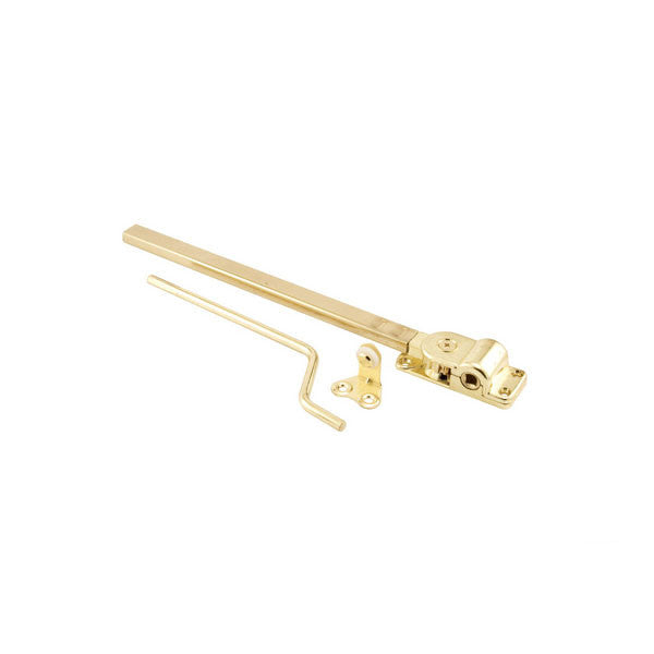 Wood Casement Window 10-3/4" Arm Operator - Brass Finish