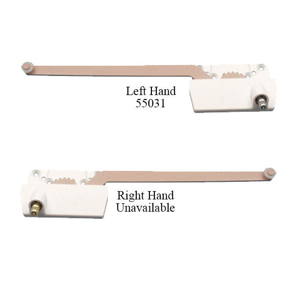 Truth Straight Arm Casement Operator, 9-1/2 Inch, Left Hand - White