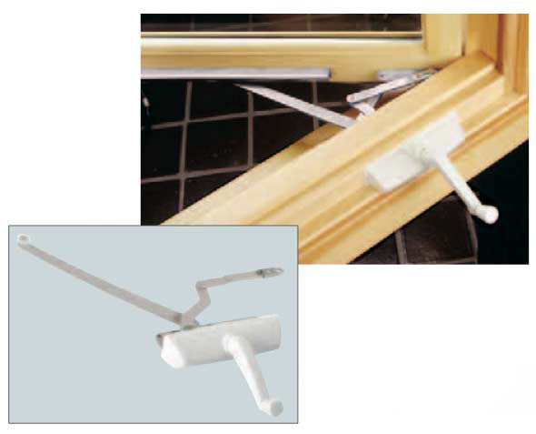 Truth Dual Arm Entrygard Casement Operator, Short Link 20755 - Left