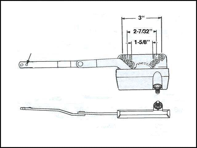 Weathershield Operator, Offset Link, Split Arm, RH Gold *DISCONTINUED*