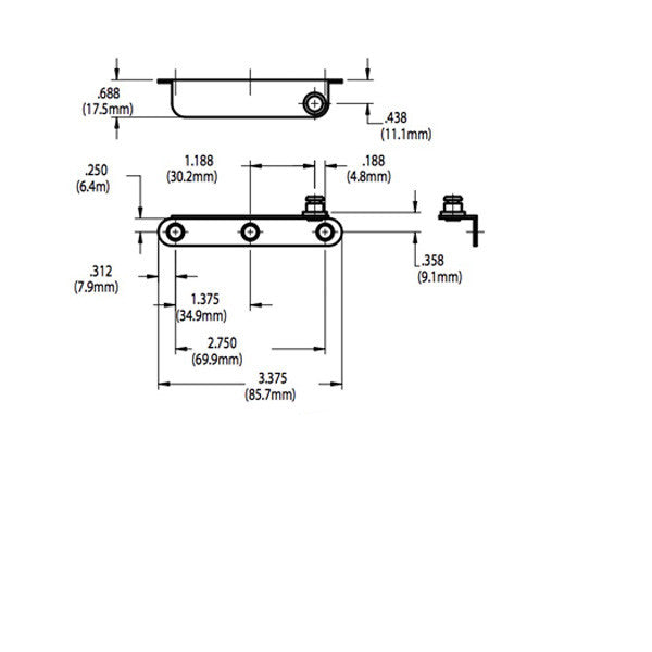 Truth Stud Bracket #10986, Left Hand, E-Gard Finish