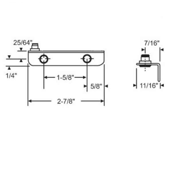 Truth Stud Bracket, Left Hand