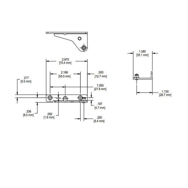 Stud Bracket, Clip On Type, Right Hand,Truth Part # 12513