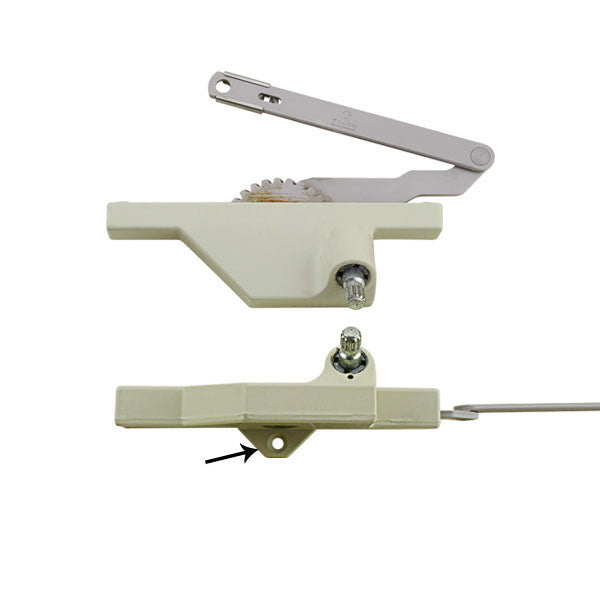 Rear Mount Dyad Casement Operators with Stability Tab, 5-9/16, Right Hand