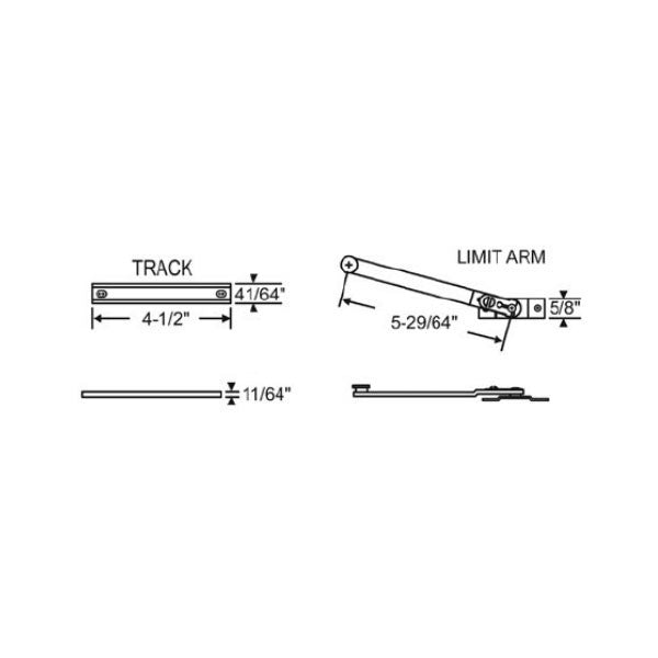 Limiting / Support Bracket for Casement Window