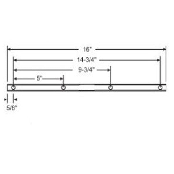 Truth 41015 Awning Track No Pivot Slide Maxim & Encore