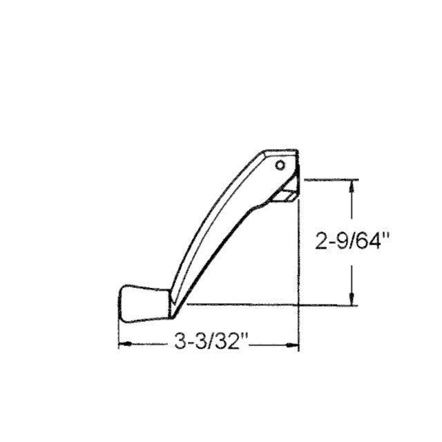 Crank Handle, 11/32 Spline, Folding -