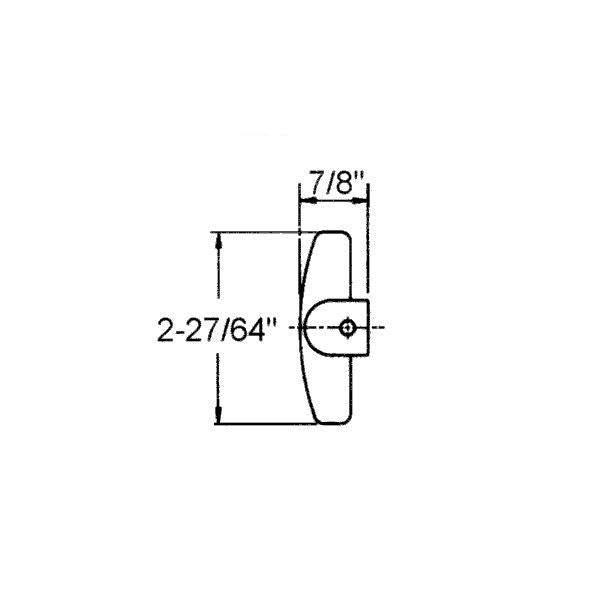 Crank Handle, 11/32 Spline, T-Shape -